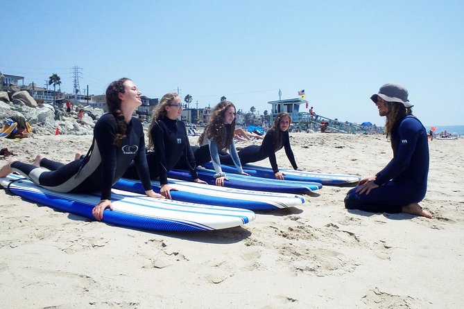2 Hour Private Group Surf Lessons in Hermosa Beach - The first lesson happens on the sand