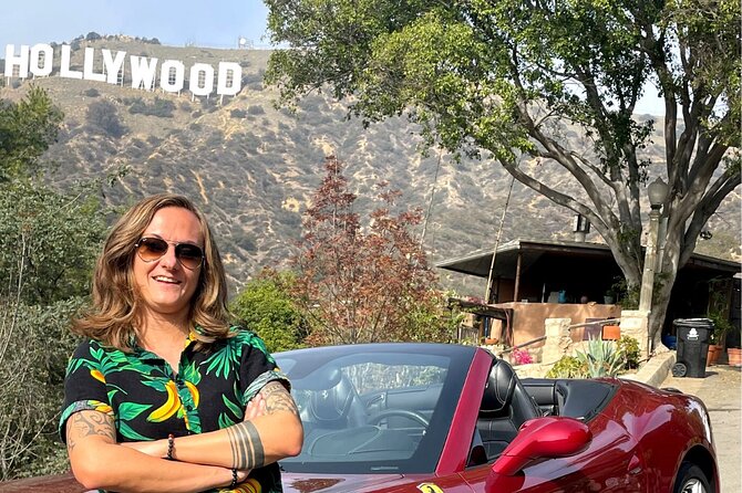 30-Minute Luxury Driving Tour: Explore Hollywood in a Ferrari - Climbing Mulholland Drive toward the Hollywood Sign