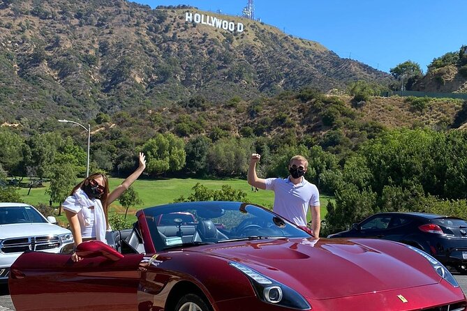 50-Minute Driving Tour: Explore Hollywood Sign in a Ferrari - The Hollywood Sign photo stop