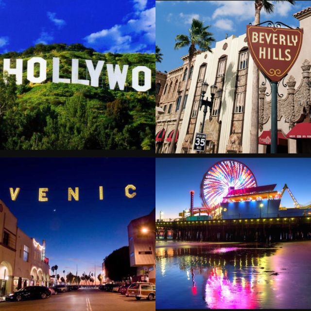 Anaheim: LA, Hollywood, and Santa Monica Day Group Tour - Los Angeles from the van and the street