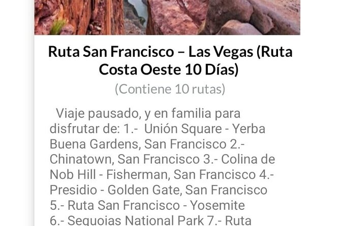 APP Self-guided routes West Coast with audio guide - Carmel and Monterey, with Silicon Valley on the way