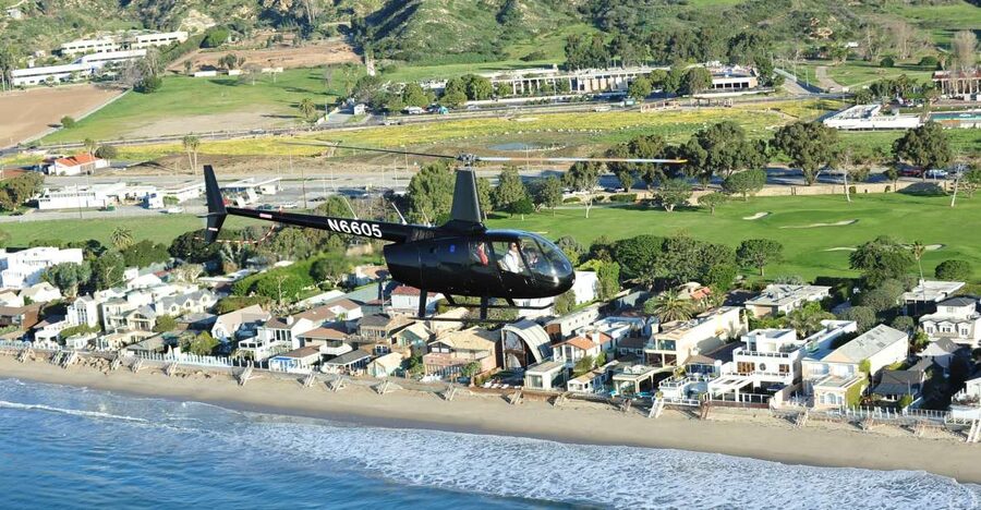 California Coastline & Hollywood Celebrity Helicopter Tour - Hollywood Sign, Universal Studios, and the film district