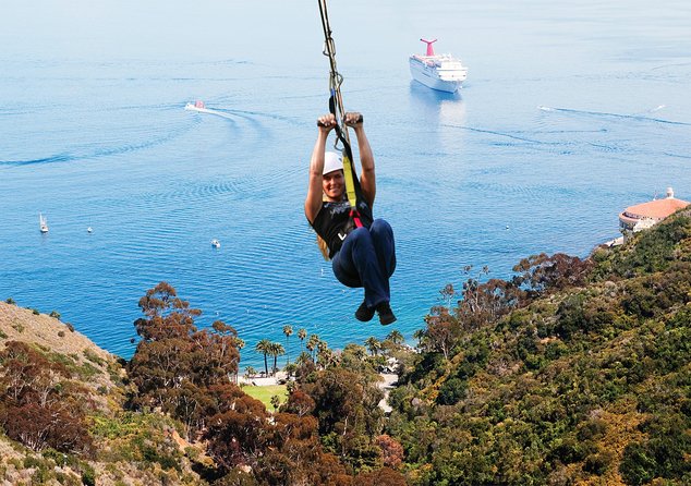 From LA: Catalina Island with Zipline Tour and Hotel Pickup - Descanso Beach is the quiet finish
