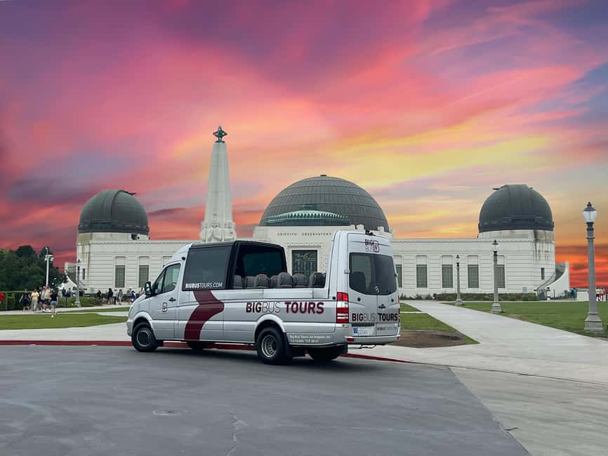 From Los Angeles: Griffith Observatory Open-top Sunset Tour - From Hollywood Boulevard to Mt. Hollywood