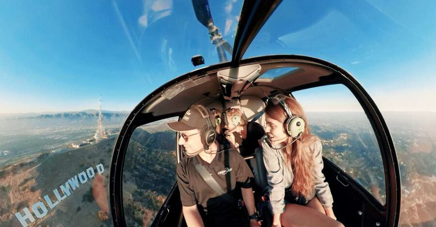 Hollywood & Beverly Hills Celebrity Helicopter Tour - Beverly Hills from above