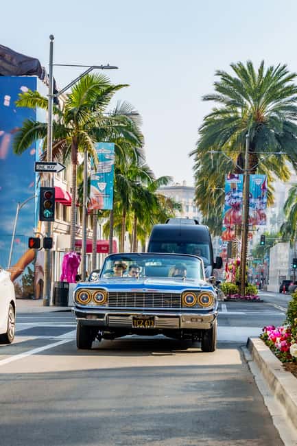 Hollywood: Oscars Tour in a 1964 Impala Lowrider - Beverly Hills, seen from a smaller vehicle