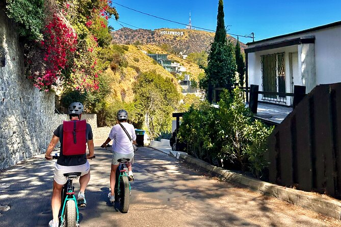 Hollywood Sign: Scott E-Bike Tours Los Angeles Private Tour - Lake Hollywood and the Reservoir