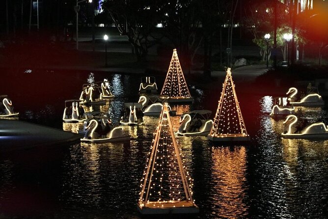 Illuminated Swan Boat Night Ride on Rainbow Lagoon in Long Beach - Key points to know before you book