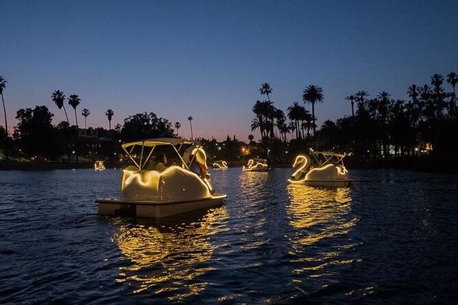 Illuminated Swan Boat Night Ride on Rainbow Lagoon in Long Beach - Meeting at Shoreline Drive and South Pine Avenue