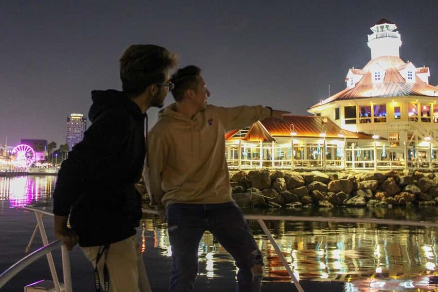 Long Beach: Private Night Yacht Cruise With City Lights - The Queen Mary and Long Beach Harbor