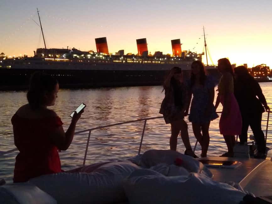 Long Beach: Private Night Yacht Cruise With City Lights - Canadian Forces beach and the return route