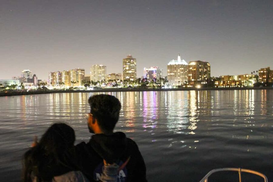 Long Beach: Private Night Yacht Cruise With City Lights - What the 42-foot yacht feels like