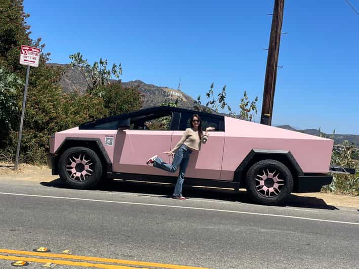 Los Angeles: 30-Minute Hollywood Sign Tesla Cyber Truck Tour - The Hollywood Hills and the star-home route