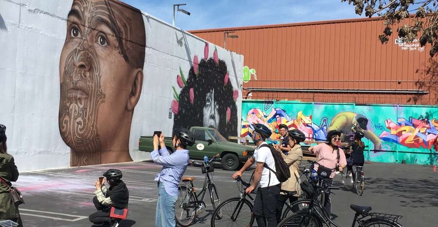 Los Angeles: Arts District Bike Tour & Urban Adventure - Little Tokyo leads into the Arts District