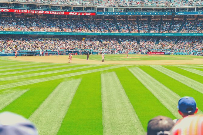 Los Angeles Dodgers Baseball Game at Dodger Stadium - Getting settled inside Dodger Stadium