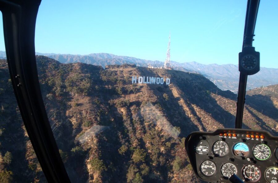 Los Angeles Helicopter Tour & Malibu Mountaintop Landing - Following the coast past Venice and Santa Monica