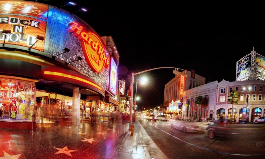 Los Angeles: Meal at the Hard Rock Cafe Hollywood - Choosing between Acoustic Rock and Electric Rock