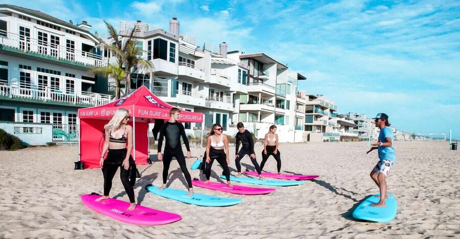 Los Angeles: Surfing Lesson in Venice Beach - The beach lesson: pop-ups, waves, and safety