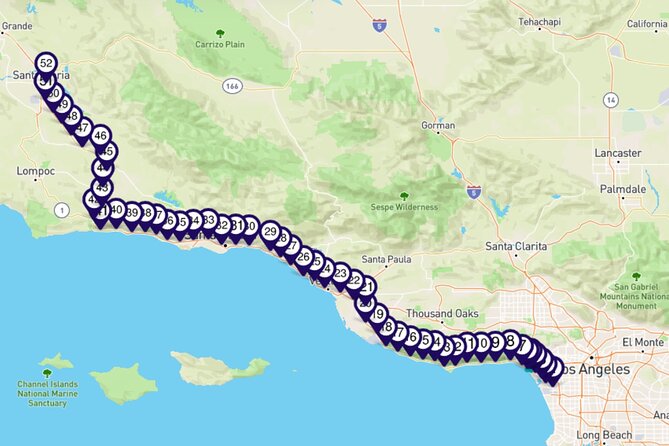 Pacific Coast Highway: Smartphone Audio Tour, LA to Santa Maria - Los Angeles to Malibu: marinas, beaches, and movie-country scenery