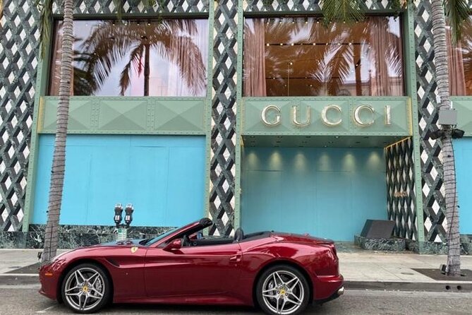 Private Ferrari Driving Tour from Hollywood to Sunset - From Hollywood Boulevard toward Sunset Strip