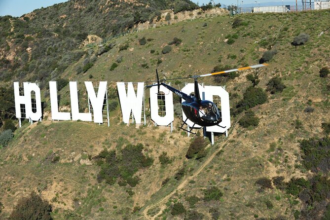 Private Helicopter Ride to Hollywood Sign - The Hollywood Sign from the air