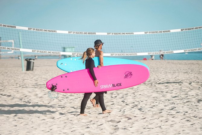 Private Surfing Lesson in Santa Monica - From Santa Monica meeting point to the Venice Beach surf zone