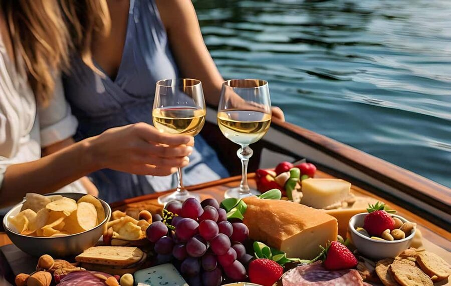 Romantic Boat Cruise with Wine & Cheese or Surprise Dinner - Captain Shaun and the style of guiding