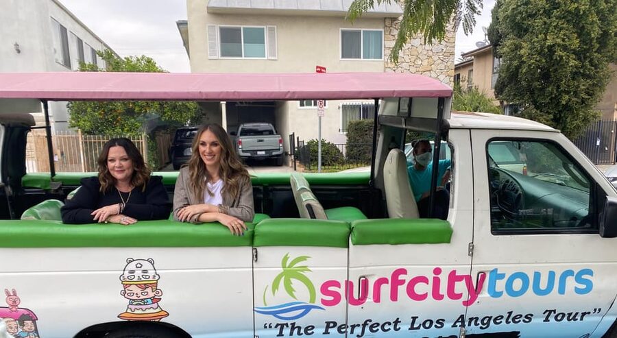 Santa Monica: Los Angeles Open-Air Van Tour with Stops - Starting in Santa Monica and heading toward Beverly Hills