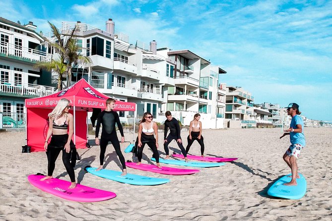 Shared 2 Hour Small Group Surf Lesson in Santa Monica - Your first 20 to 30 minutes on the sand