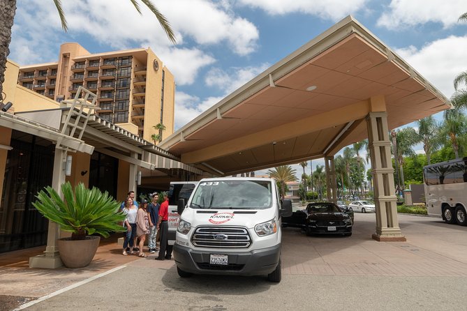 Shared Airport Arrival Transfer: LAX International Airport to Anaheim, Buena Park or Garden Grove - From LAX arrivals to your hotel door