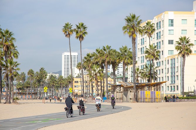 Small-Group Electric Bike Tour of Santa Monica and Venice - Santa Monica Pier and Pacific Park from the bike path