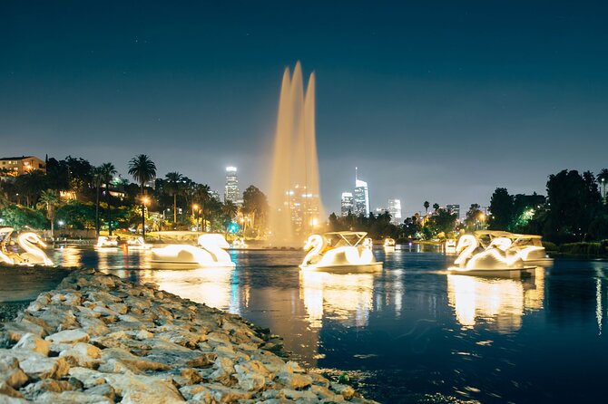 Swan Boat Night Ride at Echo Park Lake - Why sunset and evening departures work best