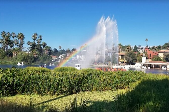 Swan Boat Rental in Echo Park - Daytime views, lotus beds, and the fountain